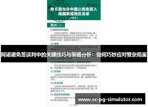 阿诺德免签谈判中的关键技巧与策略分析：如何巧妙应对复杂局面