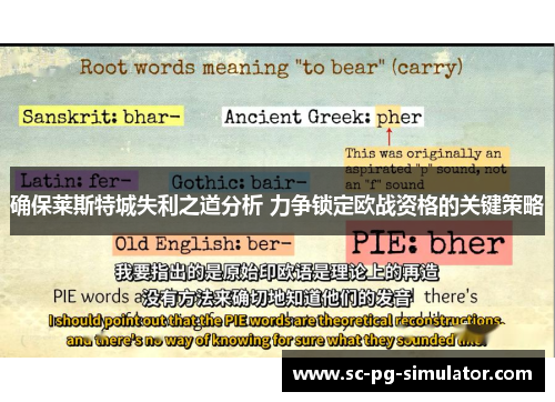 确保莱斯特城失利之道分析 力争锁定欧战资格的关键策略