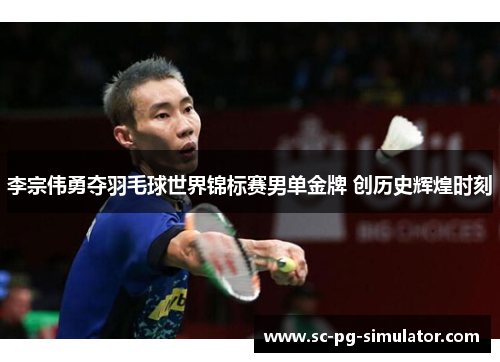 李宗伟勇夺羽毛球世界锦标赛男单金牌 创历史辉煌时刻 李宗伟勇夺羽毛球世界锦标赛男单金牌 创历史辉煌时刻